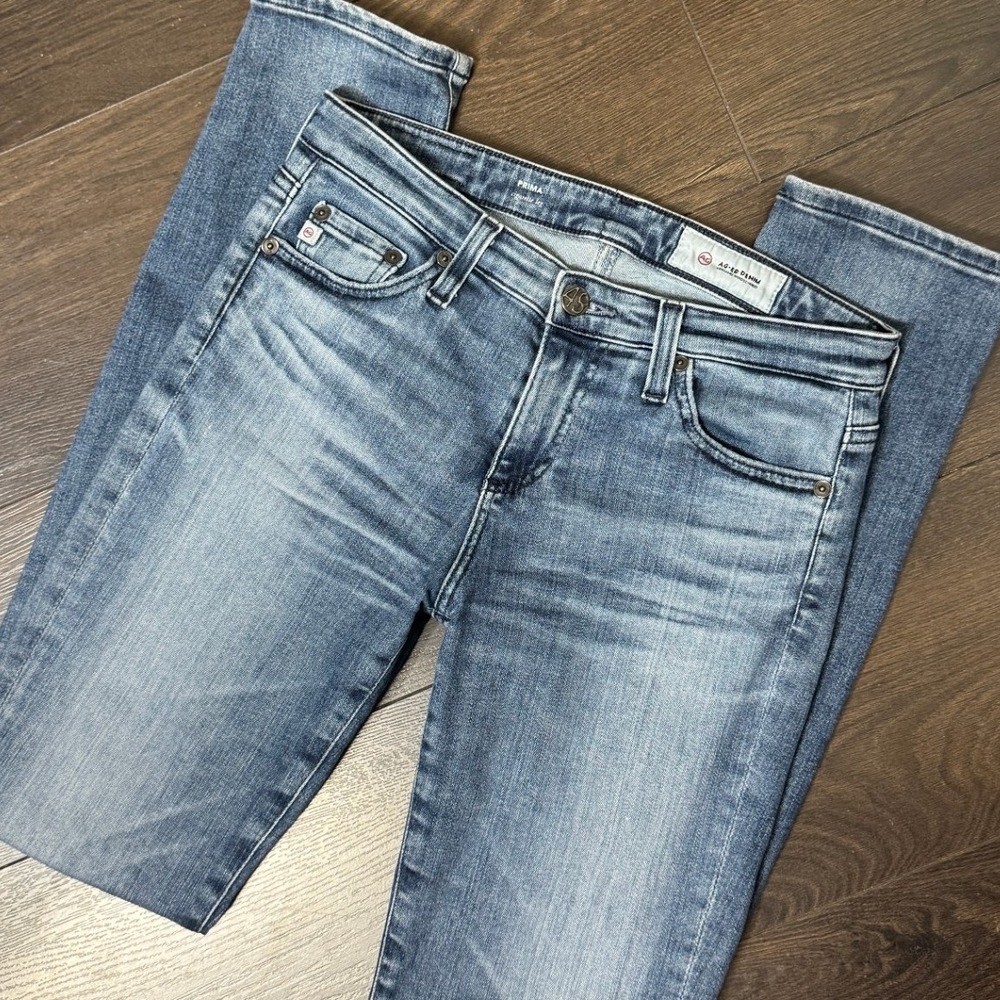AG Jeans Prima‎ Cigarette Leg Skinny Whiskered Size 25 Mid Rise Stretch